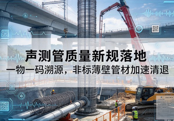 四会声测管质量新规落地，一物一码溯源，非标薄壁管材加速清退